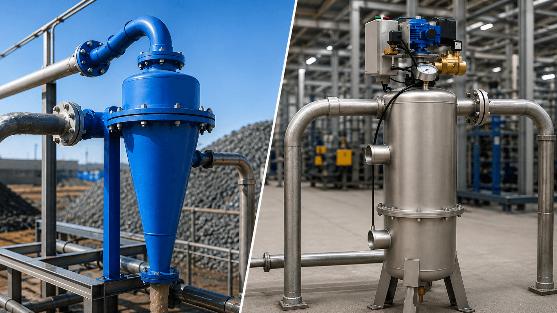 Hydrocyclones vs filtres à tamis _ quelle technologie choisir selon votre application _